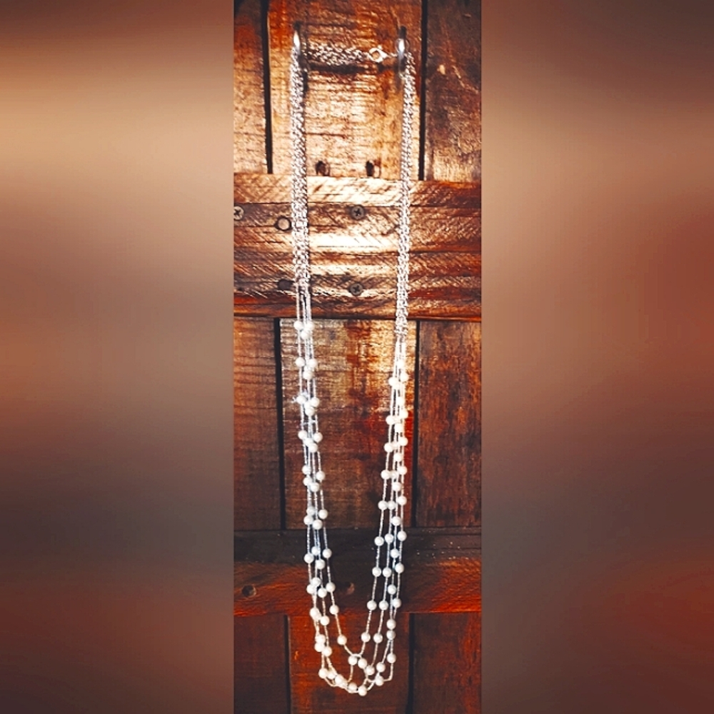 Elegant Multi-Strand Pearl Necklace